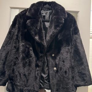 NEW LOOK faux fur teddy coat